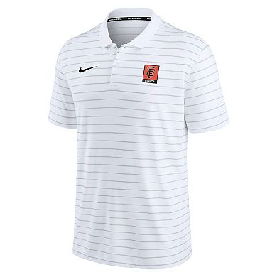 Men's Nike White San Francisco Giants Striped Polo