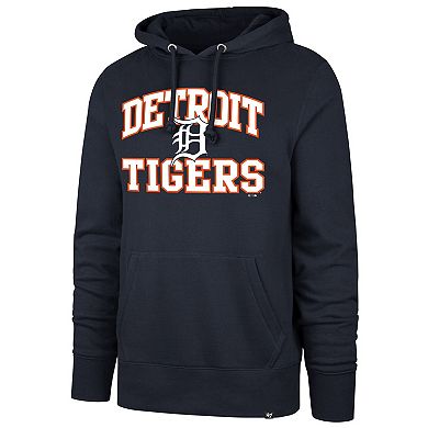 Men's '47 Navy Detroit Tigers Velocity Headline Pullover Hoodie