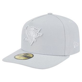 Men's New Era Gray Pittsburgh Penguins Color Pack A-Frame 59FIFTY Fitted Hat