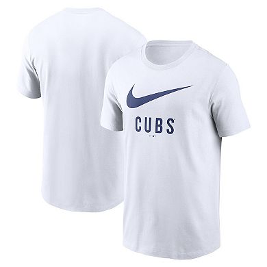 Men's Nike White Chicago Cubs Swoosh T-Shirt