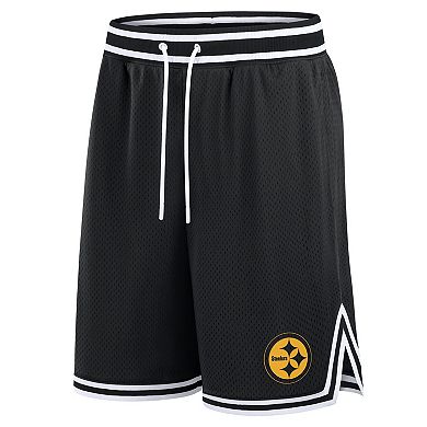 Men's Fanatics Black Pittsburgh Steelers Elements Future Ground Shorts