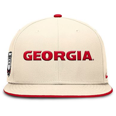Men's Nike Natural Georgia Bulldogs 2026 Primetime Natural True Fitted Hat