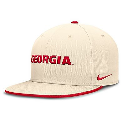Men's Nike Natural Georgia Bulldogs 2026 Primetime Natural True Fitted Hat