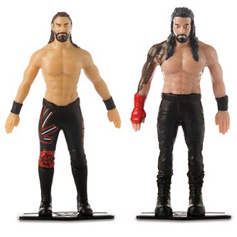 FleXfigs: Seth Rollins & Roman Reigns 2 Character Pack WWE Superstars Articulated Action Figures