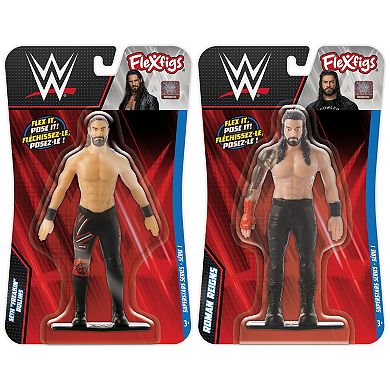 FleXfigs: Seth Rollins & Roman Reigns 2 Character Pack WWE Superstars Articulated Action Figures