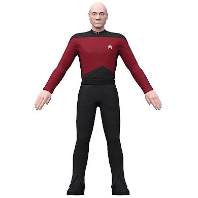 FleXfigs: Captain Kirk & Captain Picard 2 Character Pack Articulated Action Figures