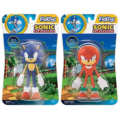FleXfigs: Sonic & Knuckles 2 Character Pack Sonic The Hedgehog Articulated Action Figures