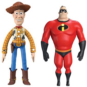 FleXfigs: Pixar Woody & Mr. Incredible 2 Character Pack Articulated Action Figures