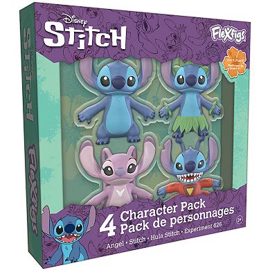 FleXfigs: Lilo & Stictch 4 Character Pack Disney Articulated Action Figures