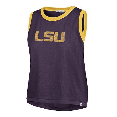 Women's '47 Purple LSU Tigers Premier Ringer Tank Top