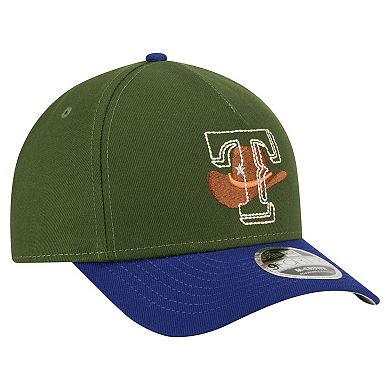 Men's New Era Dark Green Texas Rangers City Feature 9FORTY A-Frame Adjustable Hat