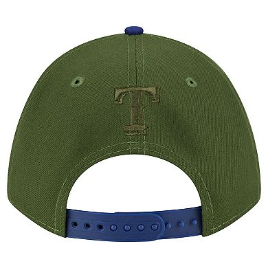 Men's New Era Dark Green Texas Rangers City Feature 9FORTY A-Frame Adjustable Hat