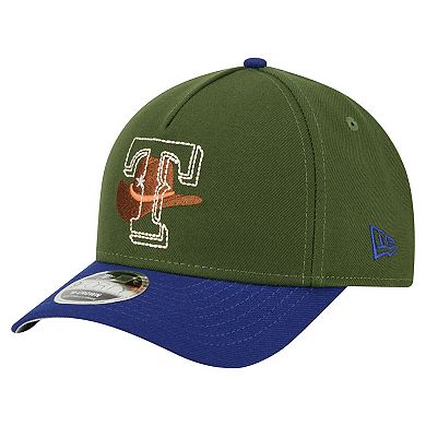 Men's New Era Dark Green Texas Rangers City Feature 9FORTY A-Frame Adjustable Hat