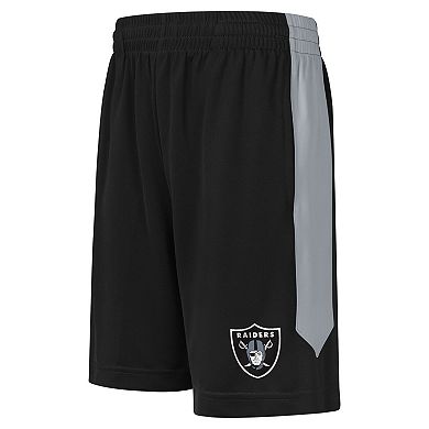 Youth Black Las Vegas Raiders Fashion Shorts