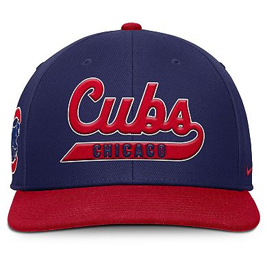 Men's Nike Royal/Red Chicago Cubs Pro Performance Snapback Hat