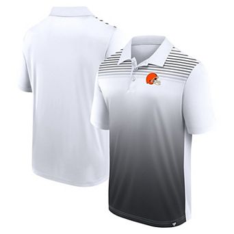 Men's White/Black Cleveland Browns Sandlot Game Polo