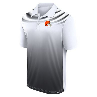 Men's White/Black Cleveland Browns Sandlot Game Polo
