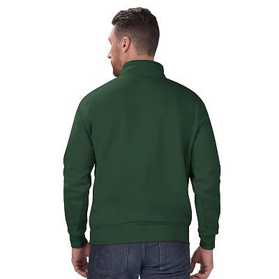 Men's Starter Green Green Bay Packers Classic Quarter-Zip