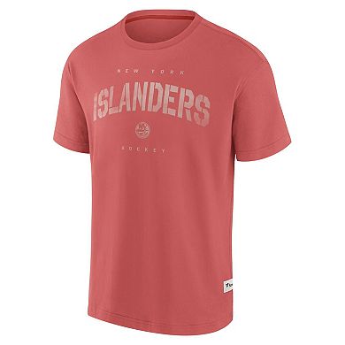 Men's Fanatics Red New York Islanders Elements Weathered Tonal Future Ground T-Shirt
