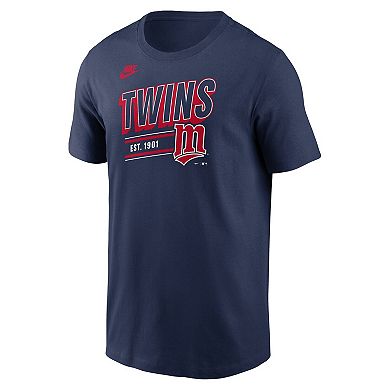 Men's Nike Navy Minnesota Twins Cooperstown Collection Retro T-Shirt
