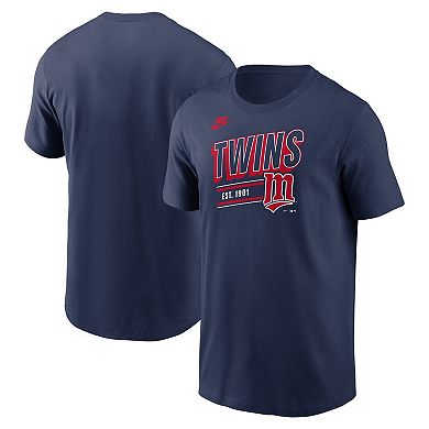Men's Nike Navy Minnesota Twins Cooperstown Collection Retro T-Shirt