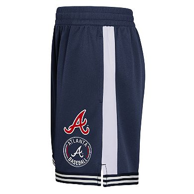 Youth Navy Atlanta Braves Infielder Shorts