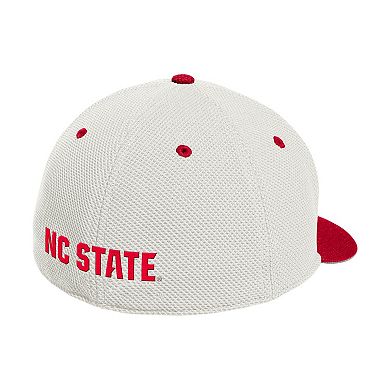 Men's adidas Cream NC State Wolfpack On-Field Fitted Baseball Hat