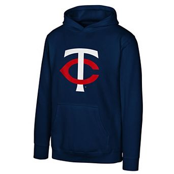 Youth Navy Minnesota Twins Primary Logo Pullover Hoodie