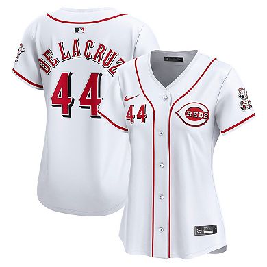 Women's Nike Elly De La Cruz White Cincinnati Reds Home Limited Player Jersey