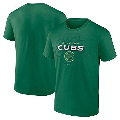 Men's Fanatics Kelly Green Chicago Cubs Celtic Luck T-Shirt