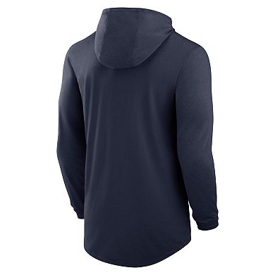 Men's Nike Navy Tennessee Titans Blitz Performance T-Shirt Hoodie
