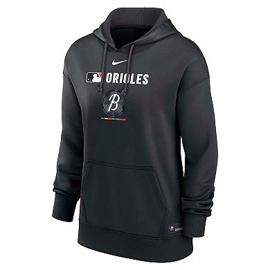 Women's Nike Black Baltimore Orioles City Connect Authentic Collection Therma Hoodie