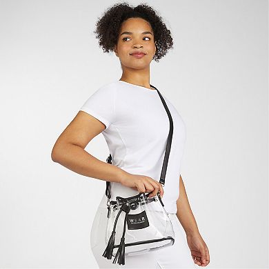 WEAR by Erin Andrews Cleveland Guardians Clear Stadium Bucket Purse