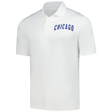 Men's Fanatics White Chicago Cubs Component Polo