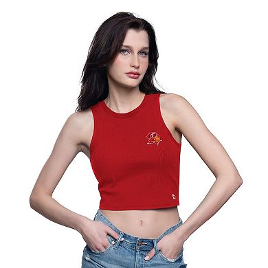 Women's Starter Red Tampa Bay Buccaneers Show Up Cropped Tank Top