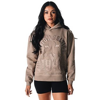 Women's The Wild Collective Gray Boston Celtics Satin Pullover Hoodie