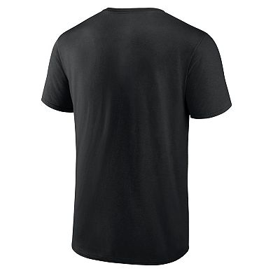 Men's Fanatics Sidney Crosby Black Pittsburgh Penguins Authentic Stack Name & Number T-Shirt