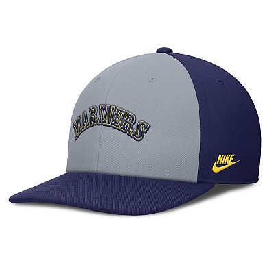 Men's Nike Gray/Navy Seattle Mariners Pro Performance Snapback Hat