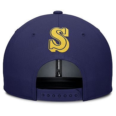 Men's Nike Gray/Navy Seattle Mariners Pro Performance Snapback Hat