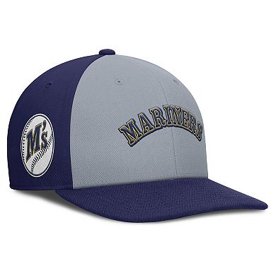 Men's Nike Gray/Navy Seattle Mariners Pro Performance Snapback Hat