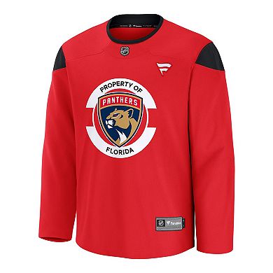 Men's Fanatics Red Florida Panthers Home Practice Jersey