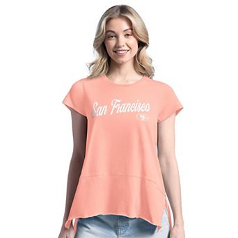 Women's Margaritaville Pink San Francisco 49ers Gametime Is Paradise T-Shirt