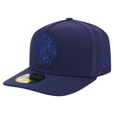 Men's New Era Navy Boston Celtics Colorpack A-Frame Pinch Front 59FIFTY Fitted Hat