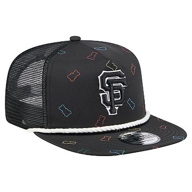 Men's New Era Black San Francisco Giants Gummy Golfer Trucker Adjustable Hat