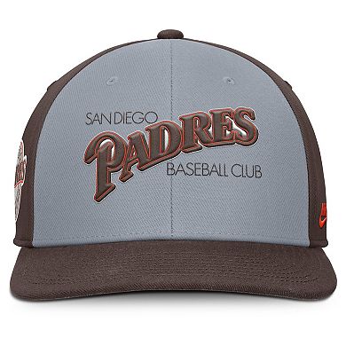 Men's Nike Gray/Brown San Diego Padres Pro Performance Snapback Hat