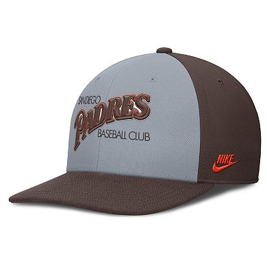 Men's Nike Gray/Brown San Diego Padres Pro Performance Snapback Hat