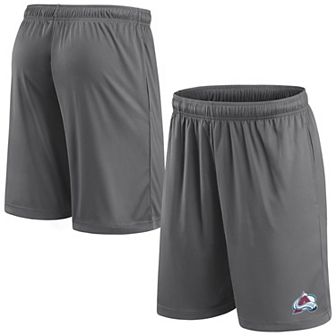 Men's Fanatics Gray Colorado Avalanche Primary Logo Shorts