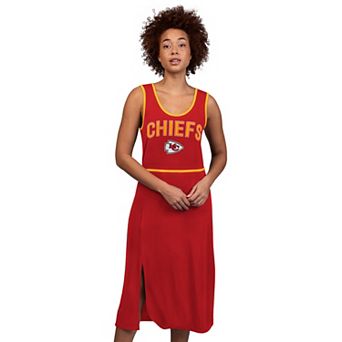 Women's G-III 4Her by Carl Banks Red Kansas City Chiefs Center Field Maxi Dress