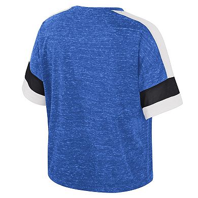 Women's Colosseum Royal Kentucky Wildcats Color Block Scoop Neck T-Shirt