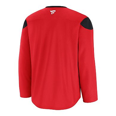 Men's Fanatics Red Carolina Hurricanes Home Practice Jersey